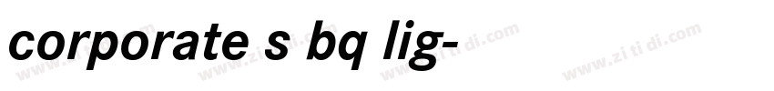 corporate s bq lig字体转换
